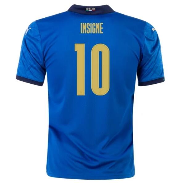 2020 EURO Italy Home Kit Soccer Jersey LORENZO INSIGNE 10